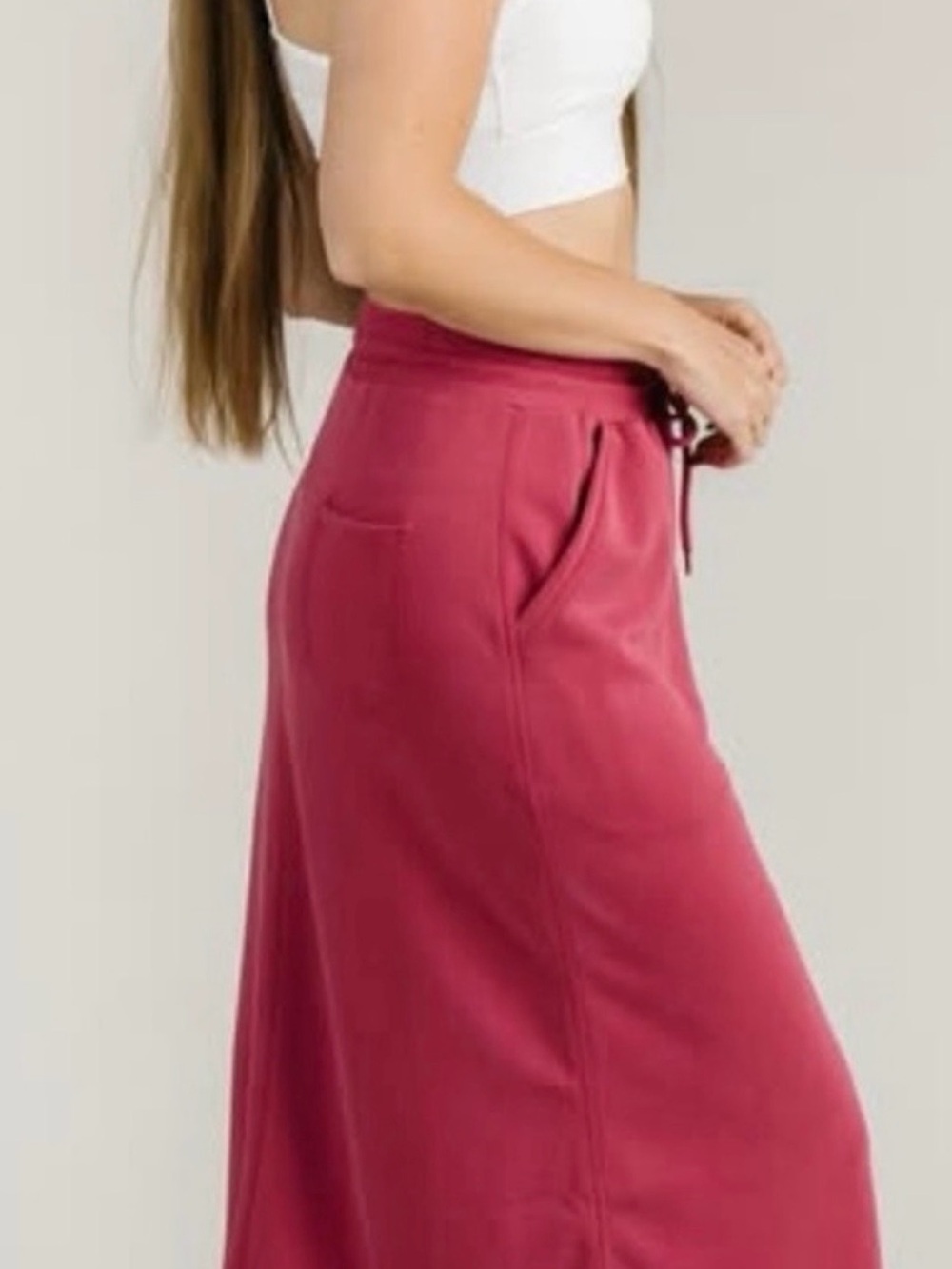 ZYIA  Drawstring Maxi Skirt